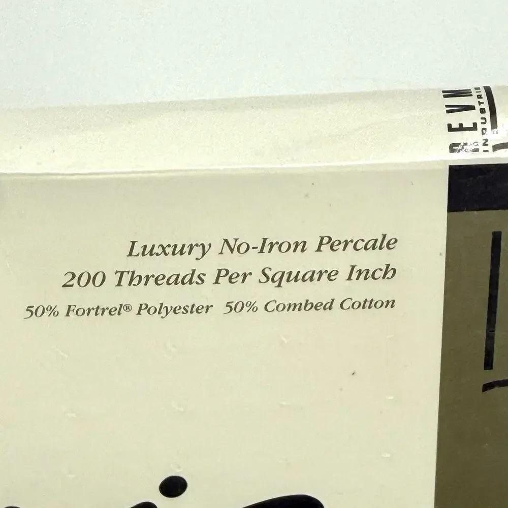 Di Lewis VTG 1991 Watercolor Floral Full Fitted Sheet Percale Country Cottage